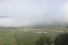 10楠木铺-马底驿：远处的高速公路被晨雾笼罩