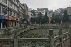 26永宁-晴隆：晴隆县城内的莲花池，当年旅行团在此冒雨举行庆祝台儿庄大捷集会游行